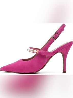 Linea Paolo Yemina suede heels 5.5 NIB